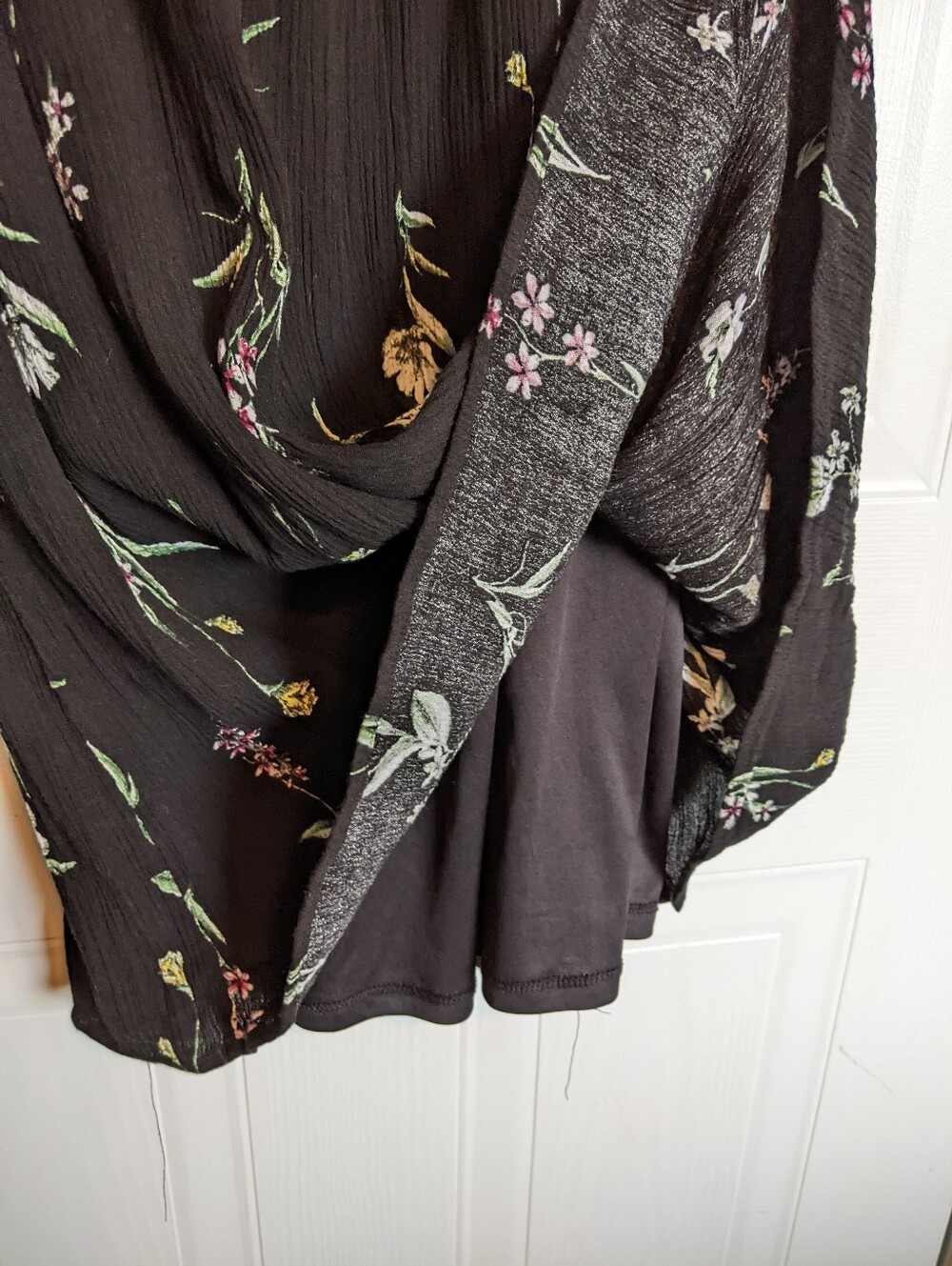 Reitmans Black Floral Sleeveless Dress Size Small - Picture 5 of 8
